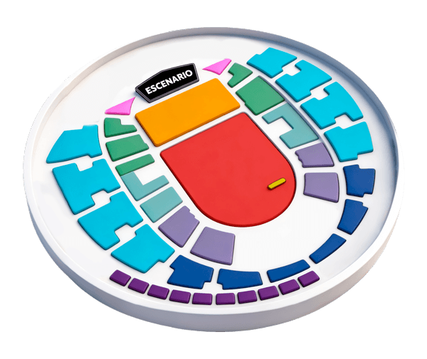 Mapa de sectores de Movistar Arena