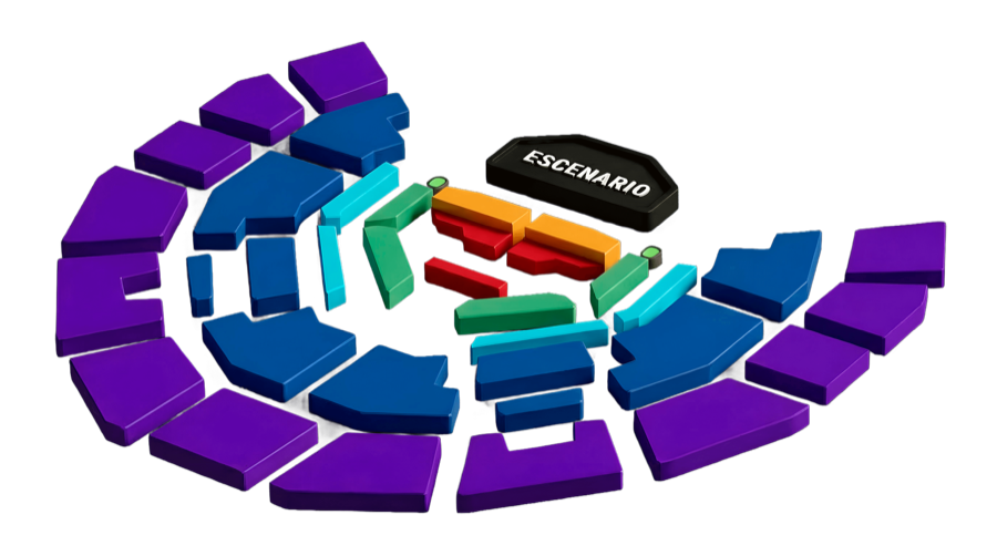 Mapa de sectores de Teatro Caupolicán