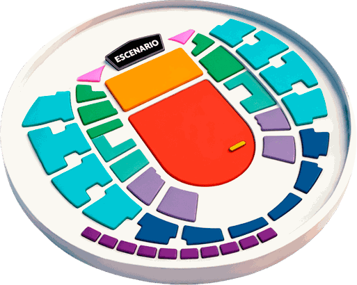 Mapa de sectores de Movistar Arena